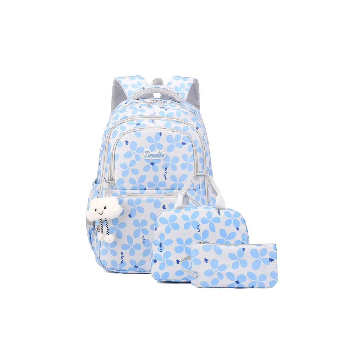 Ensemble sac à dos scolaire 4 pièces – bleu — Sacs & cartables