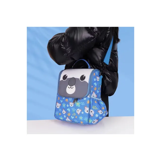 Sac isotherme scolaire enfant – bleu motifs