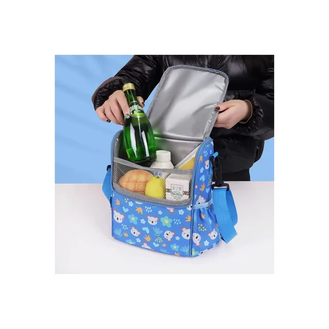 Sac isotherme repas – bleu imprimé