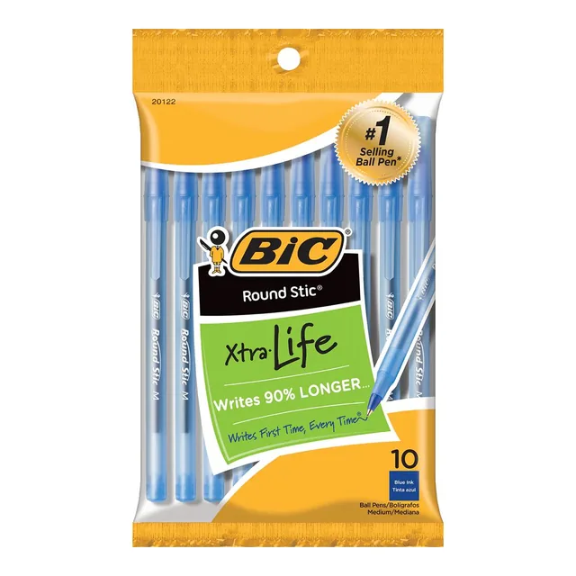 Lot de stylos BIC Xtra Life – bleu