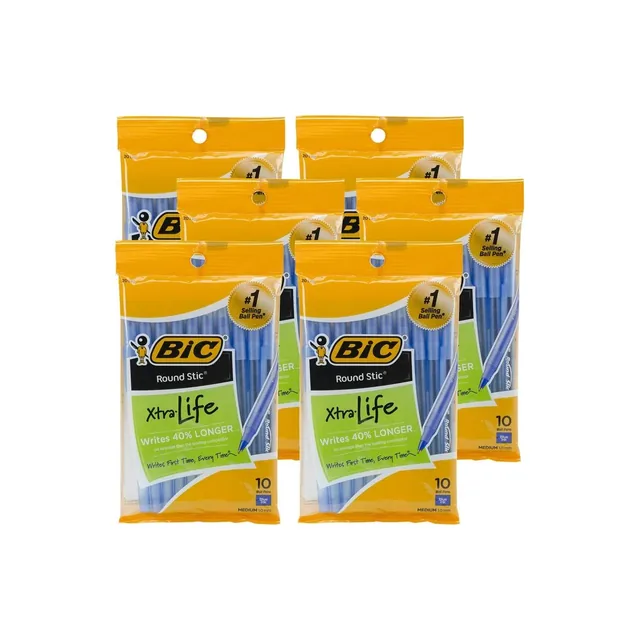 Lot de stylos BIC Xtra Life – assortiment