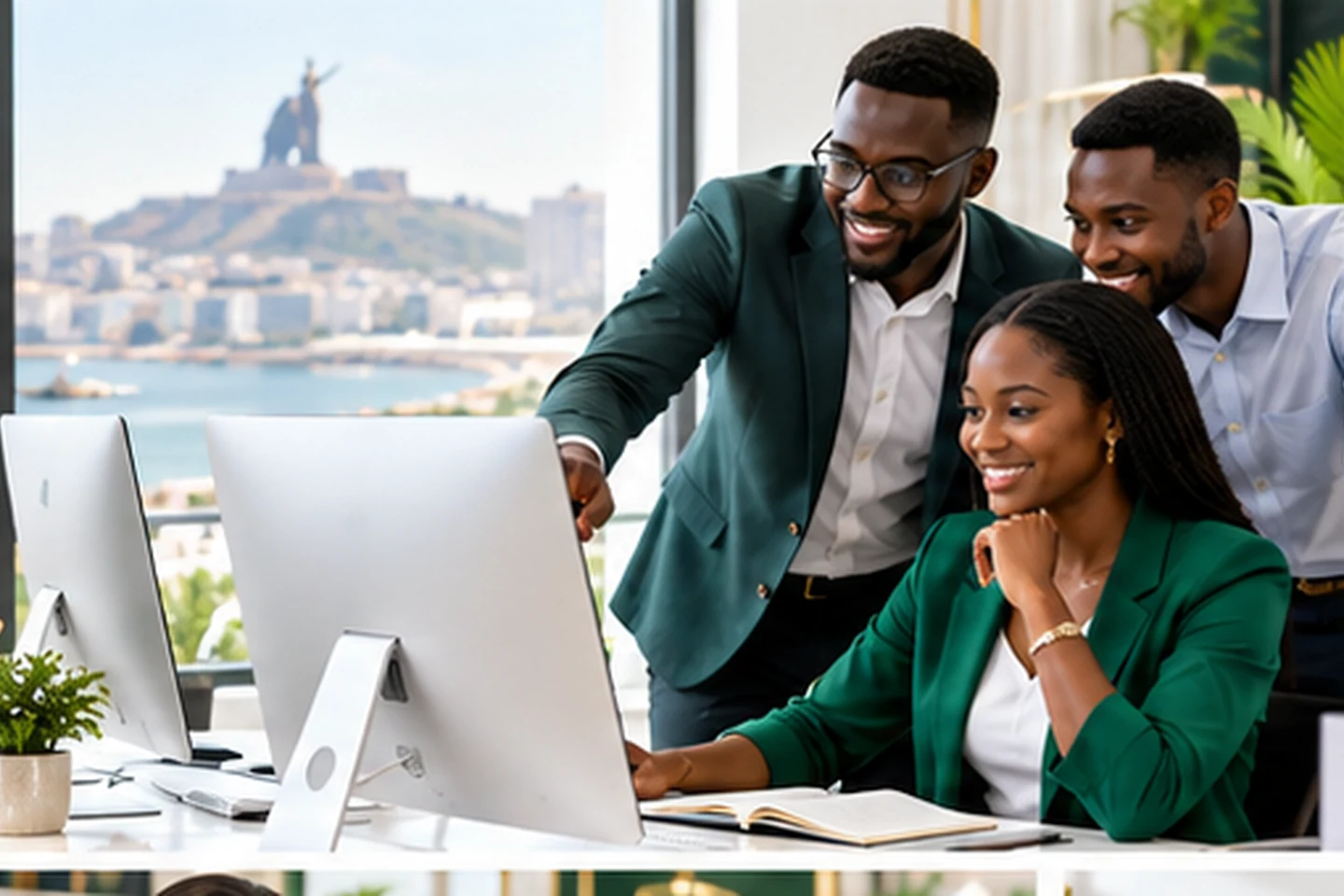 Équipe africaine et univers MS TRADING : fournitures, technologie et commerce